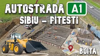🚧 Autostrada A1 Sibiu - Pitesti 🏗️ Progresul Lucrarilor la BOITA din Drona | 30.05.2025