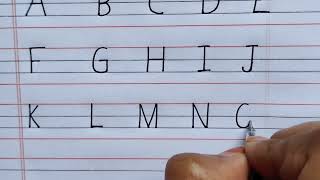 How To Write Uppercase Alphabets(A-Z)|#prewritingstrokes#4rulebook#uppercaseletters @WowwWritings