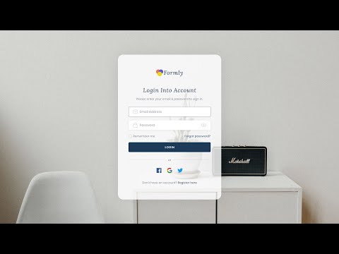 Create a Minimal Login Form Using HTML and CSS - Step-by-Step Tutorial