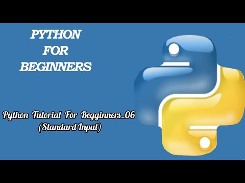 Python For Beginners_06 (Standard Input)
