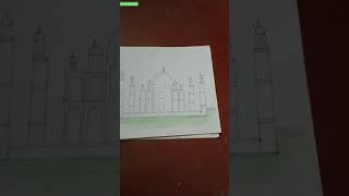 A Historical place (Taj Mahal) #drawing #shots #tending #viral #skhossain