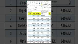 Ms Excel daily use trick #msexcel #excel #exceltricks #exceltutorial #msoffice #exceltips #short
