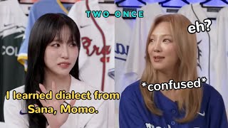 misamo speaking in japanese dialect wows hyoyeon and staff