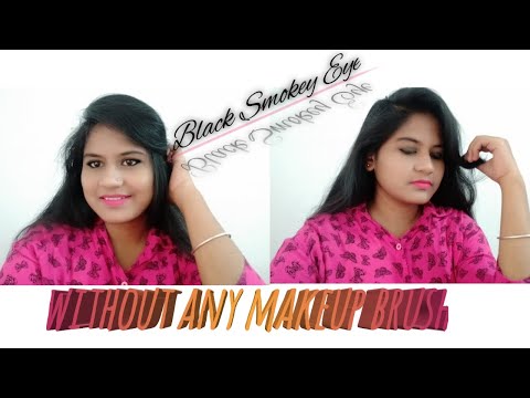 Black Smokey Eye || without any brush || The pretty girl
