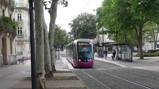Divia (Keolis) Alstom Citadis 302 1001 | tram Dijon | tramhalte Godrans | tramlijn 2 | 2019