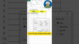 Do Not Enter Dates Manually #excel #excelshortcuts #spreadsheet #exceltutorial #shortcutkeys