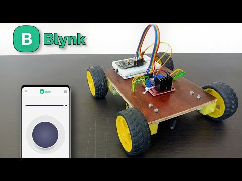 How to make a wifi controlled car using Nodemcu ESP8266  and NEW Blynk App || Techie Lagan