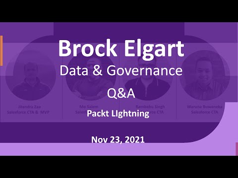 Packt Lightning - Data & Governance - Q&A - Brock Elgart
