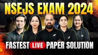 NSEJS 2024 |🚨LIVE PAPER SOLUTION🚨| Answer Key | Physics | Chemistry | Biology #nsejs #nsejs2024