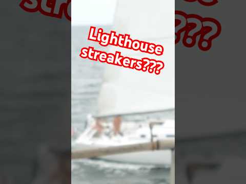 Which one of you was sailing by in your birthday suit? #lighthouse #chesapeakebay #sailing #boating
