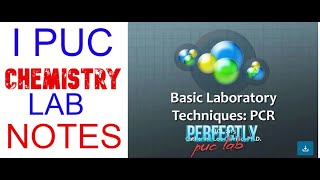 BASIC LABORATORY TECHNIQUES 1ST #PUC #chemistryLAB #PRACTICAL #RECORDS #NOTES #kcet, #kea,#kcetbooks