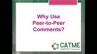 Why Should Instructors Require Peer-to-Peer Comments?