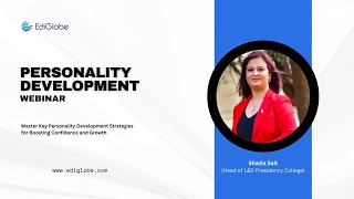 Boost Your Personality with Shazia Sait | EdiGlobe Webinar