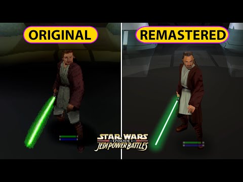 STAR WARS: Episode I: Jedi Power Battles | Graphics & Gameplay Comparison | Original vs Remastered