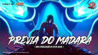 Prévia do Madara | Fantasma dos Uchihas | Free Fire x NARUTO SHIPPUDEN | Garena Free Fire Brasil