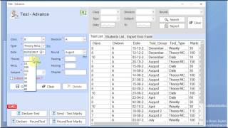 Alpha School Management Software - Help Video for Advance-Test Module