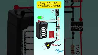 🔌 DIY 4V Lead Acid Battery Charger 🔋#Shorts #battery  #charger #electronicsprojects #diyelectronics