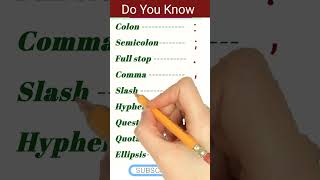 #Colon, #Semicolon, #Full stop, #Comma, #Slash, #Hyphen, #QuestionMark, #QuotationMark, #Ellipsis,