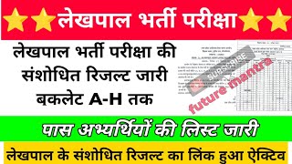 Lekhpal revised answer key released, लेखपाल संशोधित रिजल्ट जारी,Lekhpal expected cutoff,Lekhpal news