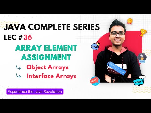 Array element assignment in java | java arrays | Java Tutorial #36