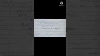 Class 9th Mathematics | Exercise 2.4 Q.1 (iii) | Polynomials | #shorts #short #class9th #class9maths