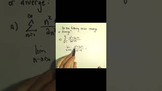 The Test for Divergence, Showing a Series Diverges #maths #calculus #series  #datascience #limits