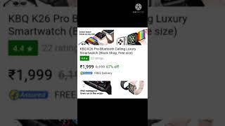 KBQ K26 Pro Bluetooth Smartwatch | best Smartwatches | #shorts #trending #techyman