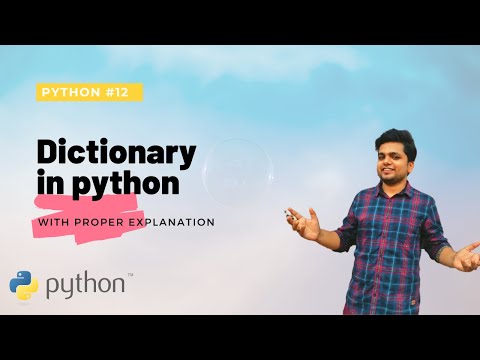Dictionary in python| Python tutorial #12 | Detailed explanation for Dictionary