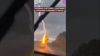 Lightning Strikes a Moving Car