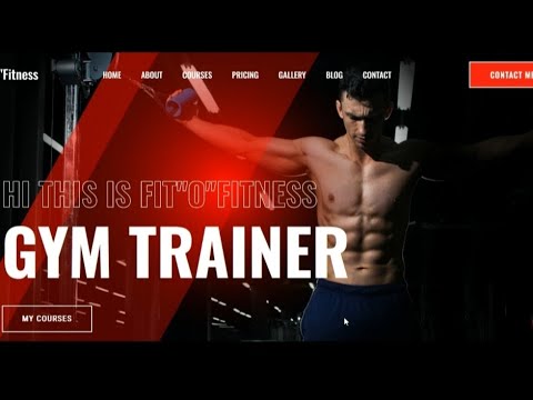 Design a responsive fitness website create responsive gym training website with HTML CSS, JAVASCRIPT
