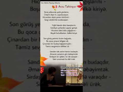 Qayıdacaqsan. Müəllif: Arzu Tahirqızı. Qiraət: Sevinc Azadlı. Tərtibat: Ruslan Eldarlı
