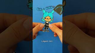 Blue and Black 💙🖤 Choose ONE Outfit and Hairstyle Toca Life Character ✨ #shorts #tocaboca #lilyumart