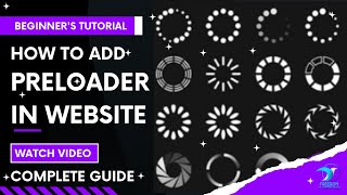 How to Add Preloader in Website Using HTML CSS and JS | Page Loading, Website Loading Animation