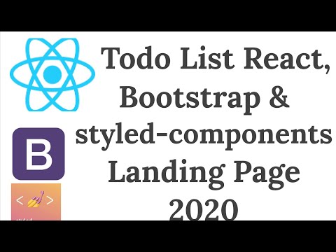 Create a simple landing page | ReactJS tutorial. Best To Do List App #9.