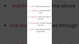 Master Text Decoration in CSS: Simple & Stylish Examples! ||#coding #cssinterviewquestions