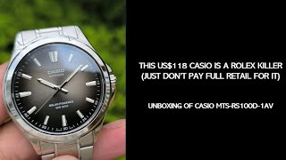 Another Affordable Rolex Killer? Unboxing of the Casio MTS-RS100D-1AV