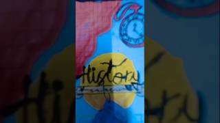 History coverpage design I Draw With Uvika I #shorts #viral#sapphire #history#coverpage#design#art