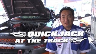 QuickJack PrimaRacing at the racetrack with Champion Andrie Hartanto
