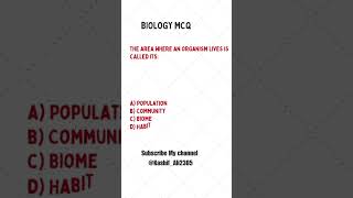 most important mcq biology #youtubeshorts #shorts #shortsviral #shortsvideo #biologymcqs