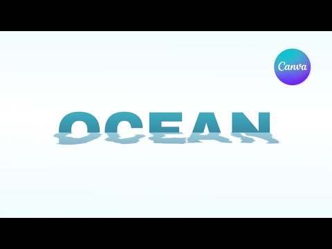 Water Ripples Text Effect | Canva Tutorial | Typography Art