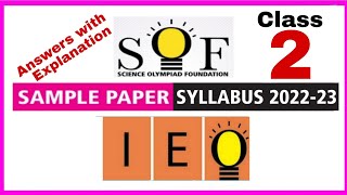 Class 2 IEO English Olympiad Sample Paper 2022-23