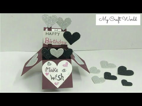 Explosion pop up box for birthday 🎁/ Handmade card for birthday / Greeting card ideas for birthday 🎀