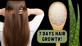 Transform Your Hair in 7 Days with Rice Water & Aloe Vera | DIY Natural Hair Growth Remedy 🌾🌿