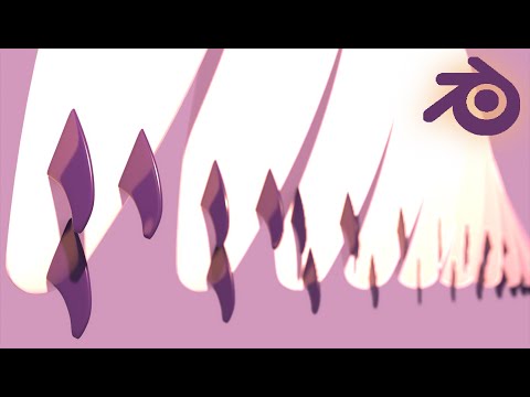 Surfboard modeling and animation with Geomertry Node in Blender (blend file in desc.)