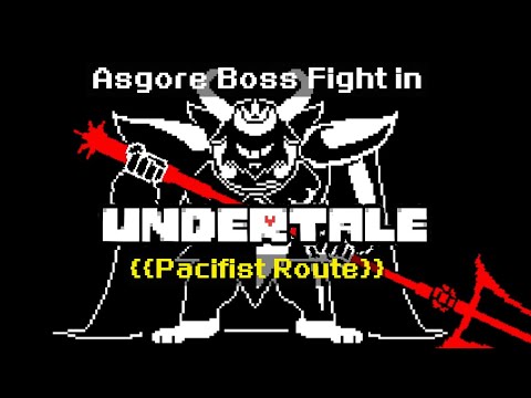 Undertale Pacifist Route - Asgore Boss Fight