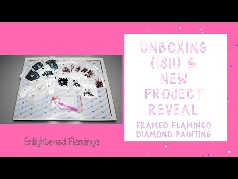 New Project Reveal - Framed Flamingo Diamond Painting