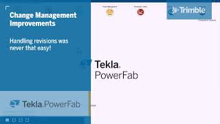 Manage project changes with insight in Tekla PowerFab 2023