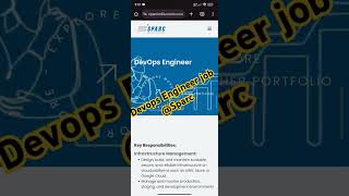 Devops Engineer job opportunity at sparce #devopsjobs #dailyjobupdates @ITAchieverYT