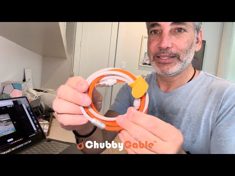 "Color-blocking Chubby" Charge Cable With Mac