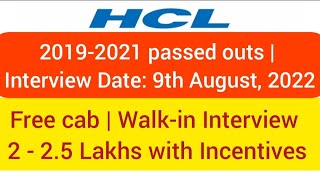 HCL hiring any graduates | HCL jobs for freshers | Latest openings in BPO process | Chennai